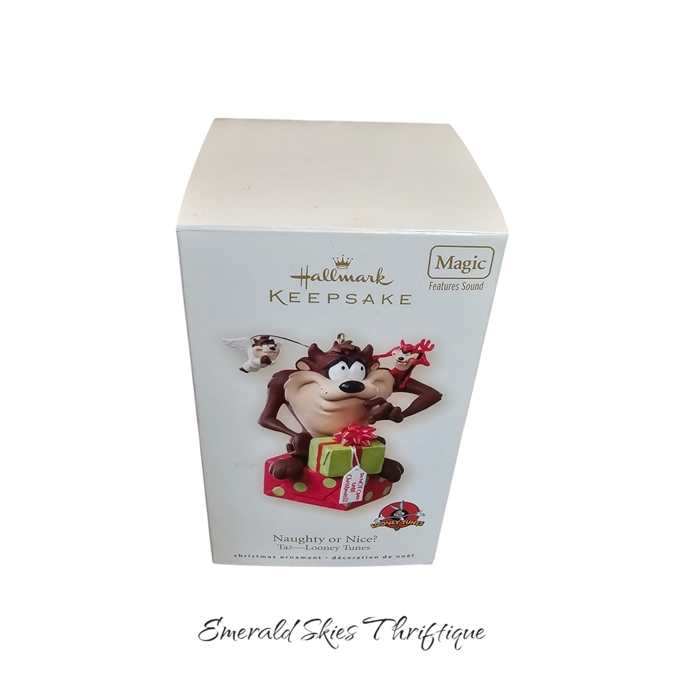 Hallmark keepsake‎ Taz naughty or nice ornament
